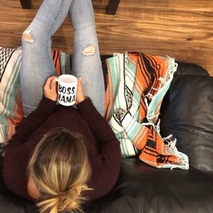 NWT Boss Mama Glitter Writing Coffee Mug